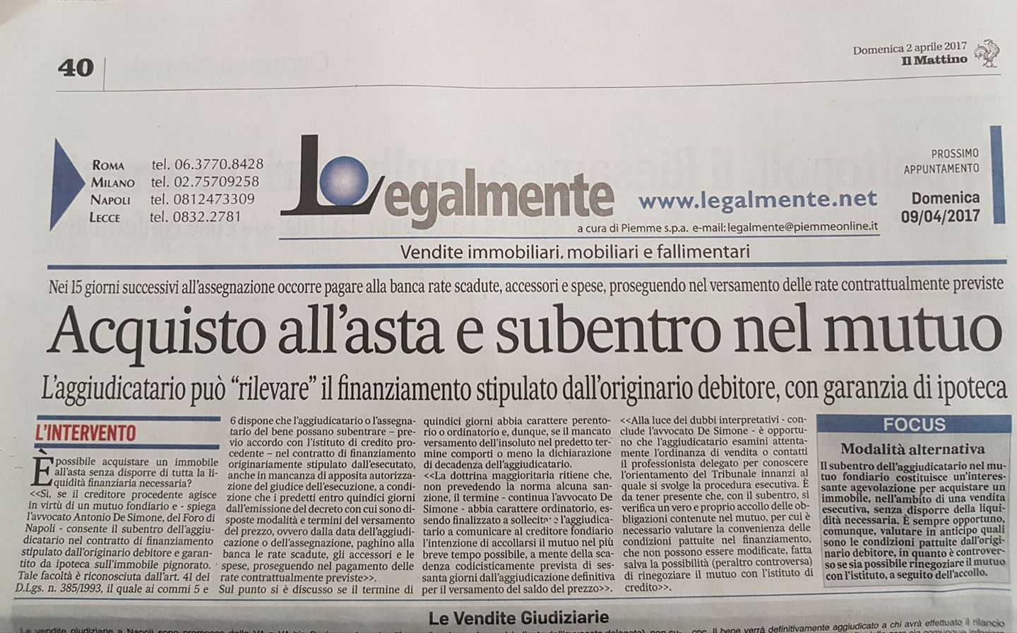 Aggiudicarsi un immobile: il subentro nel mutuo fondiario come ... Garanzia mutuo ipotecario