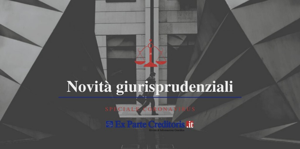 COVID-19: i riparti fallimentari sono attività “urgenti”