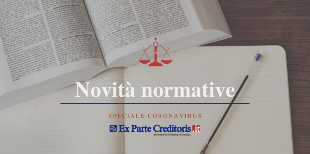 CONVERSIONE DECRETO “CURA ITALIA”: SOSPESE PER SEI MESI LE PROCEDURE ESECUTIVE IMMOBILIARI