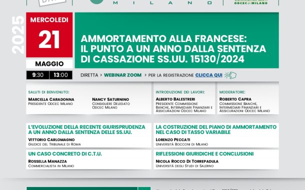 AMMORTAMENTO ALLA FRANCESE: IL PUNTO A UN ANNO DALLA SENTENZA DI CASSAZIONE SS.UU. 15130/2024